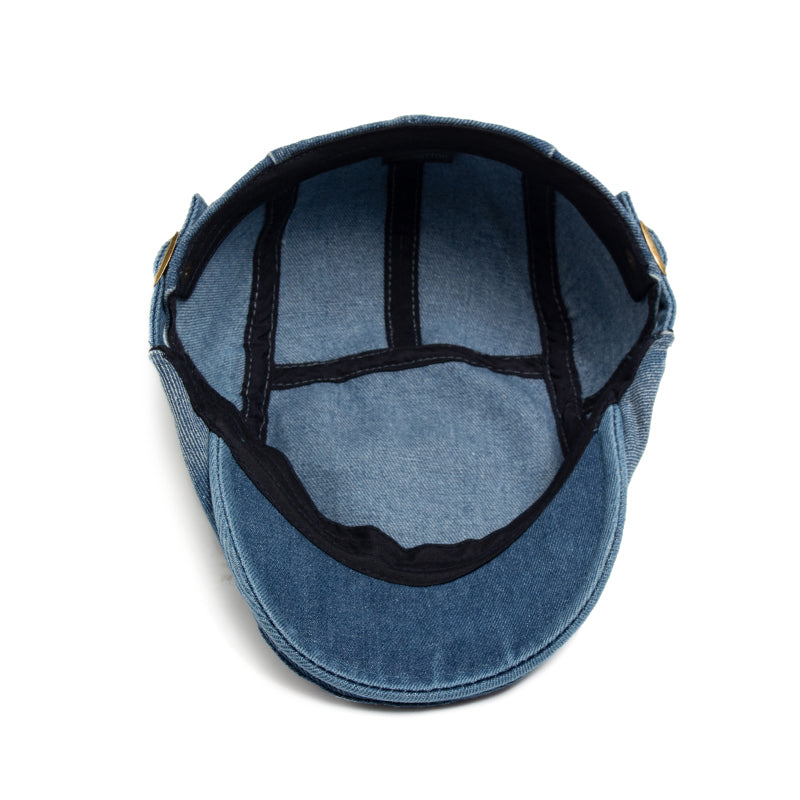 Stonewashed Denim-Schiebermütze