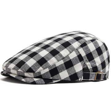 Vichy-Karo-Schiebermütze
