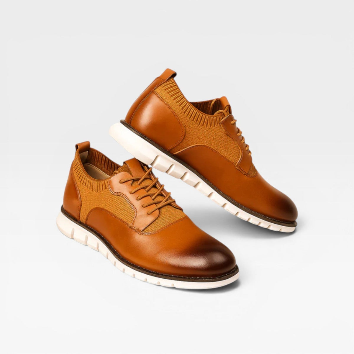 Herre Oxford Style Sneakers – Smart Casual Snørebånd Lædersneakers