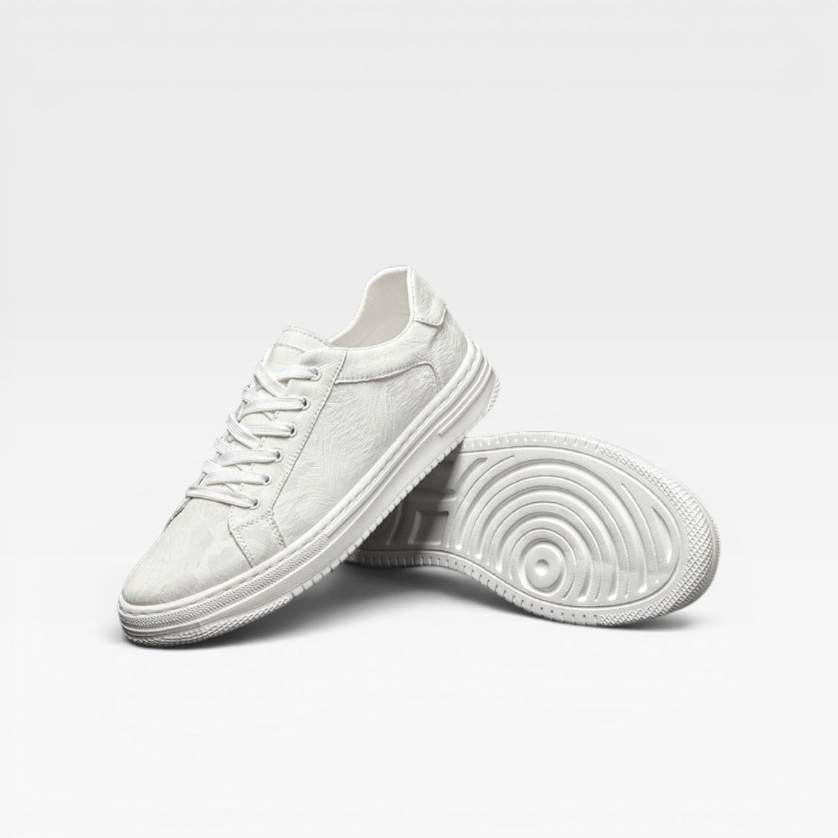 Herre Læder Sneakers – Klassiske Snøre Smart Casual Hverdags Sneakers