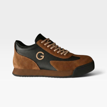 Herre Suede Læder Retro Sneakers – To Farvet Casual Sneakers