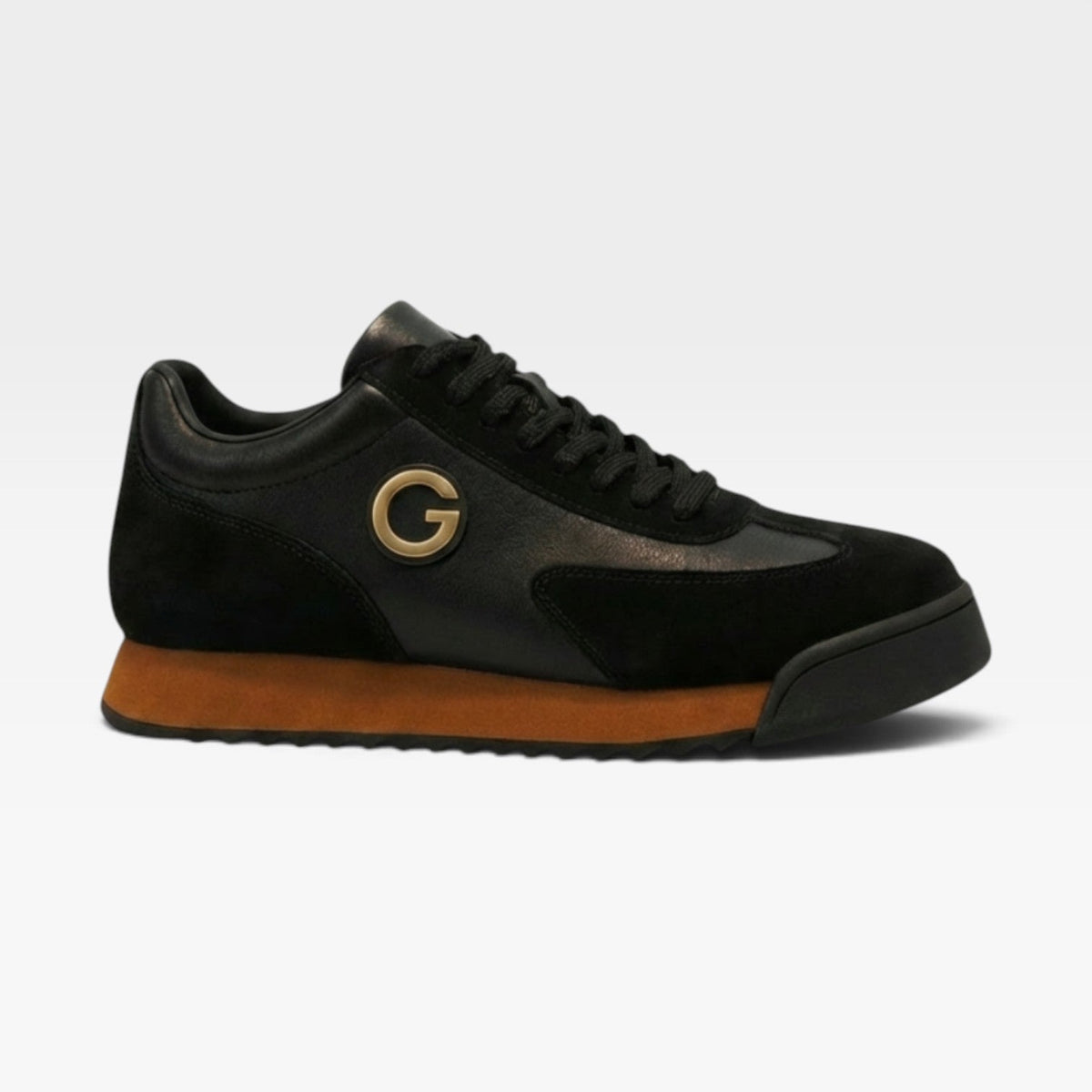 Herre Suede Læder Retro Sneakers – To Farvet Casual Sneakers
