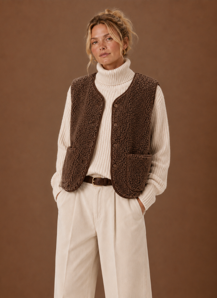 Dame Teddy Fleece Vest | Areleon