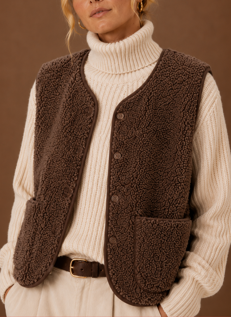 Dame Teddy Fleece Vest | Areleon