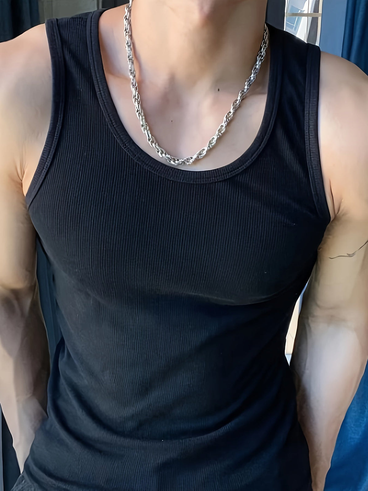 Herre Åndbar Sommer Tanktop – Letvægts Komfortabel Atletisk Casual Trænings T-shirt
