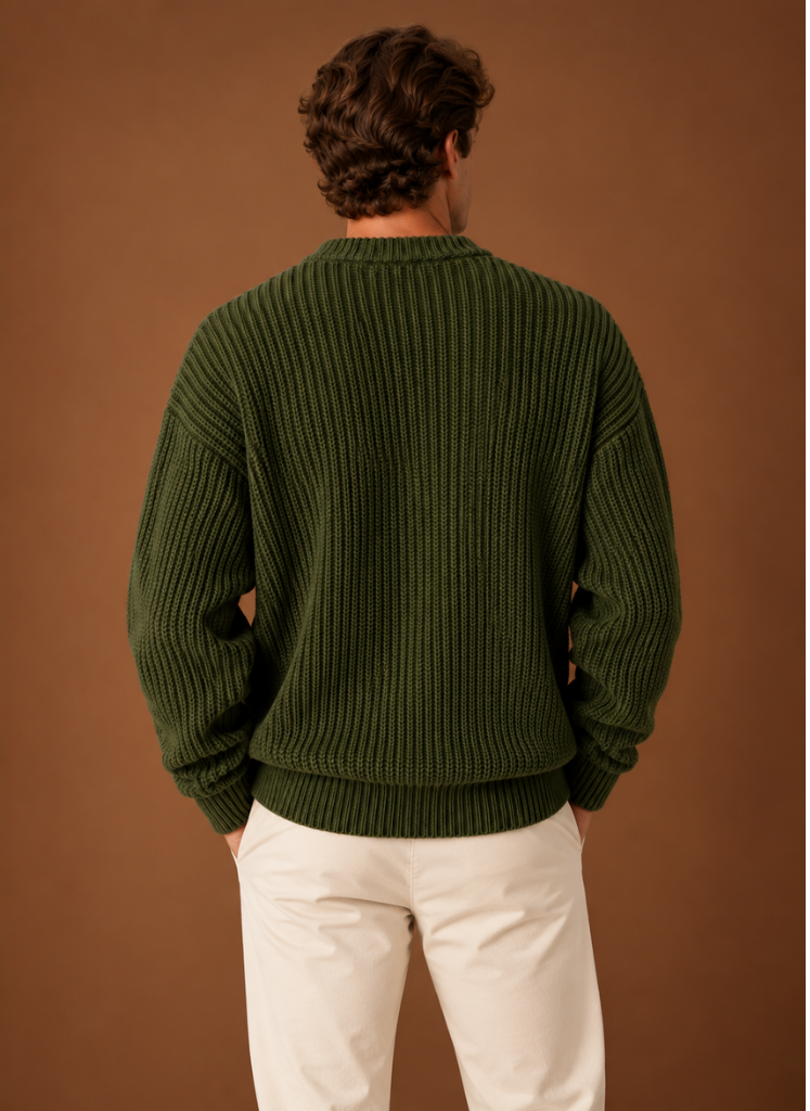 Herre Chunky Strik Crewneck Sweater | Areleon