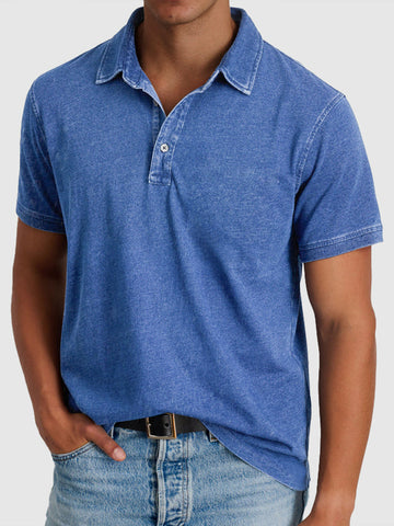 Herre Vasket Finish Regular Fit Kortærmet Polo Shirt