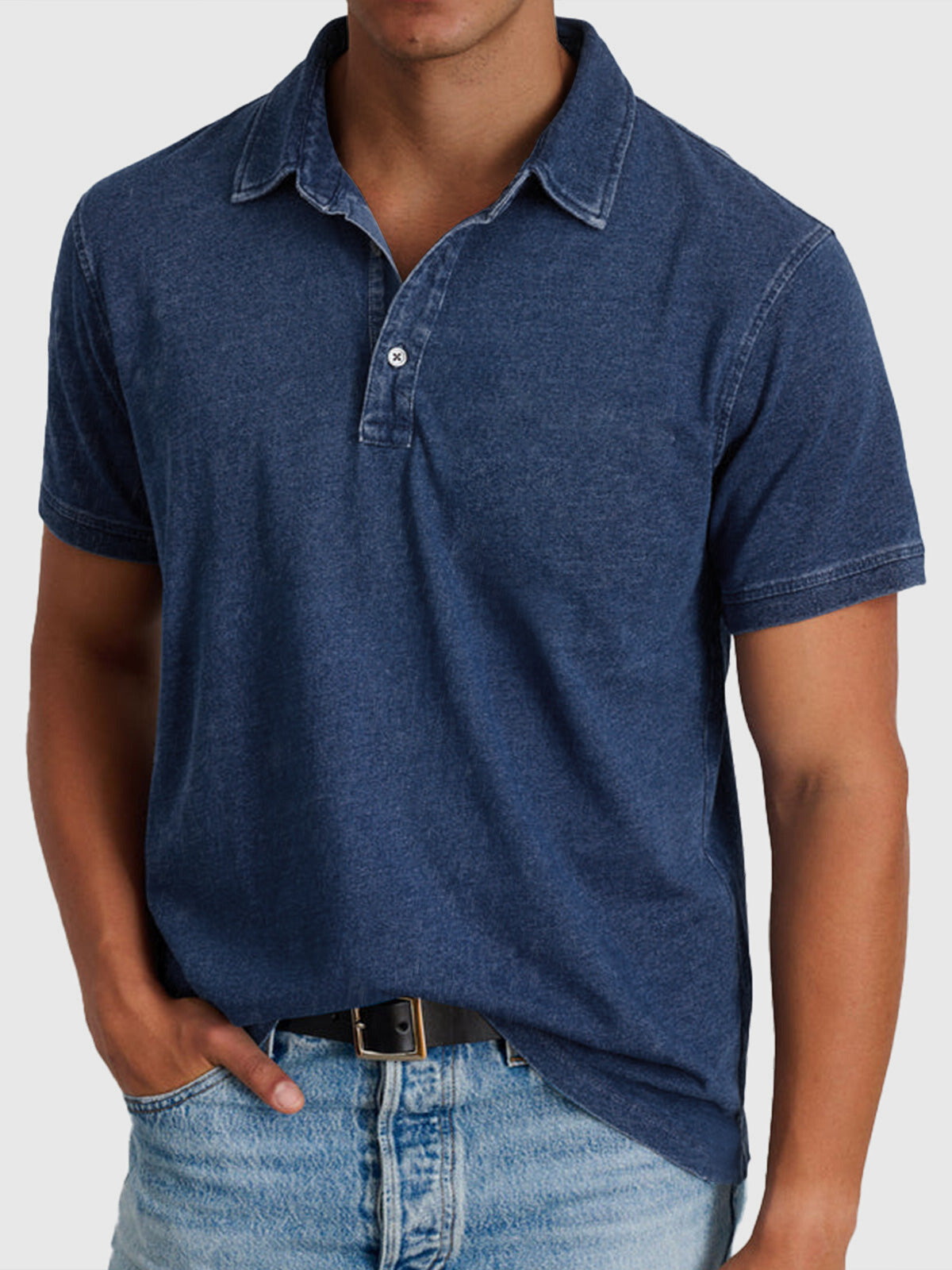 Herre Vasket Finish Regular Fit Kortærmet Polo Shirt