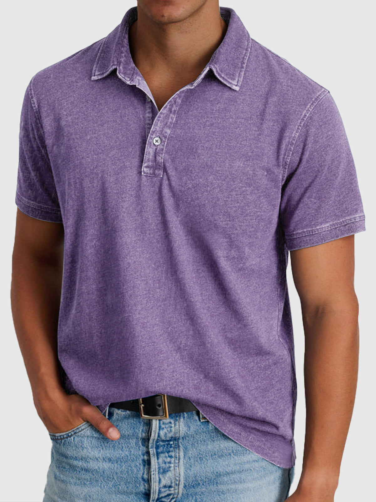 Herre Vasket Finish Regular Fit Kortærmet Polo Shirt