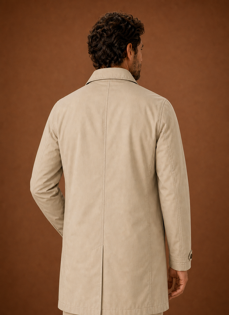 Herre Klassisk Trench Coat Letvægts Vandafvisende Jakke | Areleon