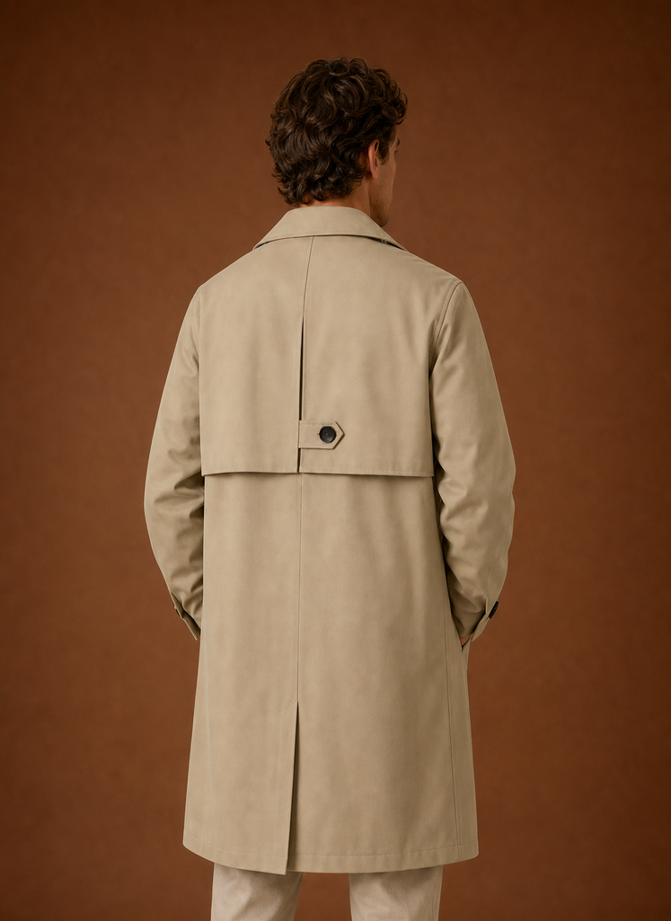 Herre Trench Coat - Mellemlang Frakke | Areleon