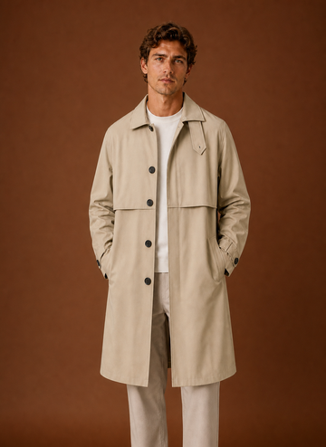 Herre Trench Coat - Mellemlang Frakke | Areleon