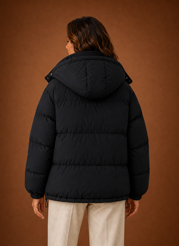 Kvinders varme pufferjakke - Oversized vinterfrakke | Areleon