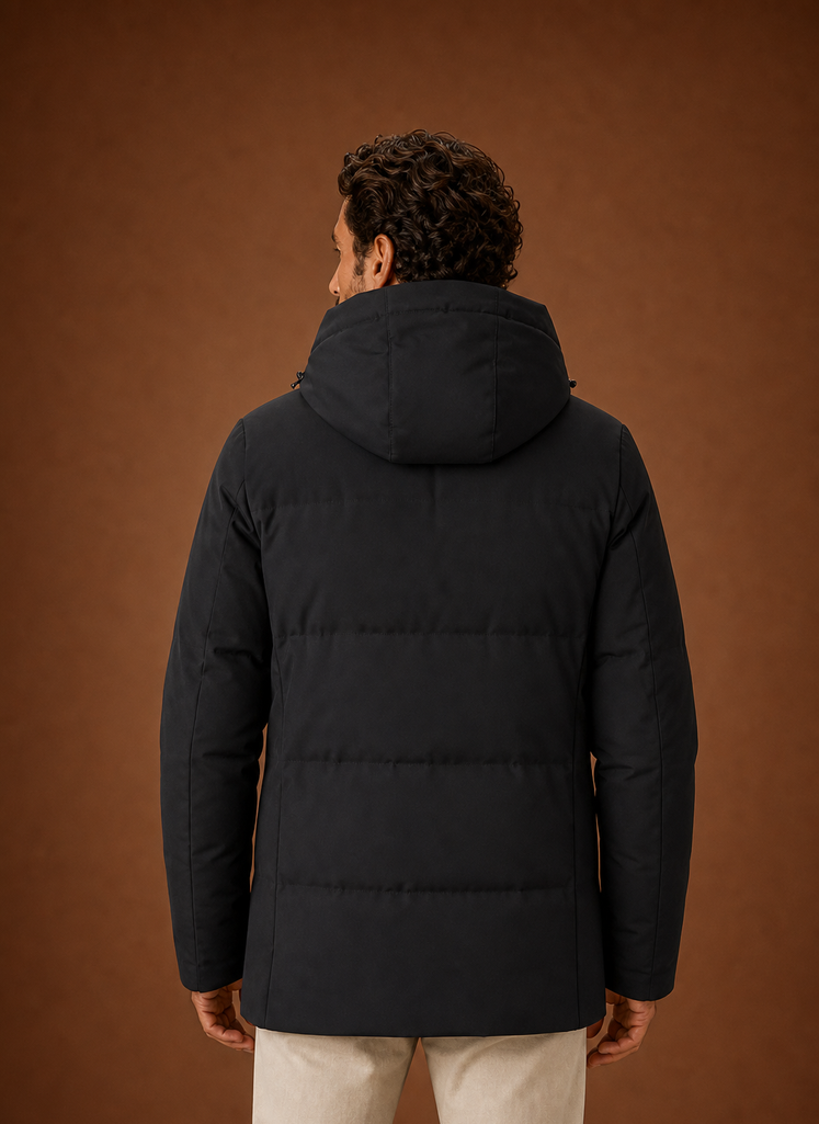 Herre Hoodie Vinterjakke - Isoleret Pufferjakke | Areleon