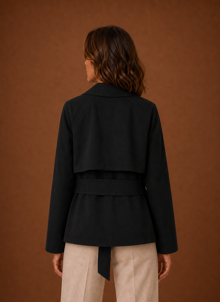 Kvinders Trench Coat - Bælte i Taljen Casual Jakke | Areleon