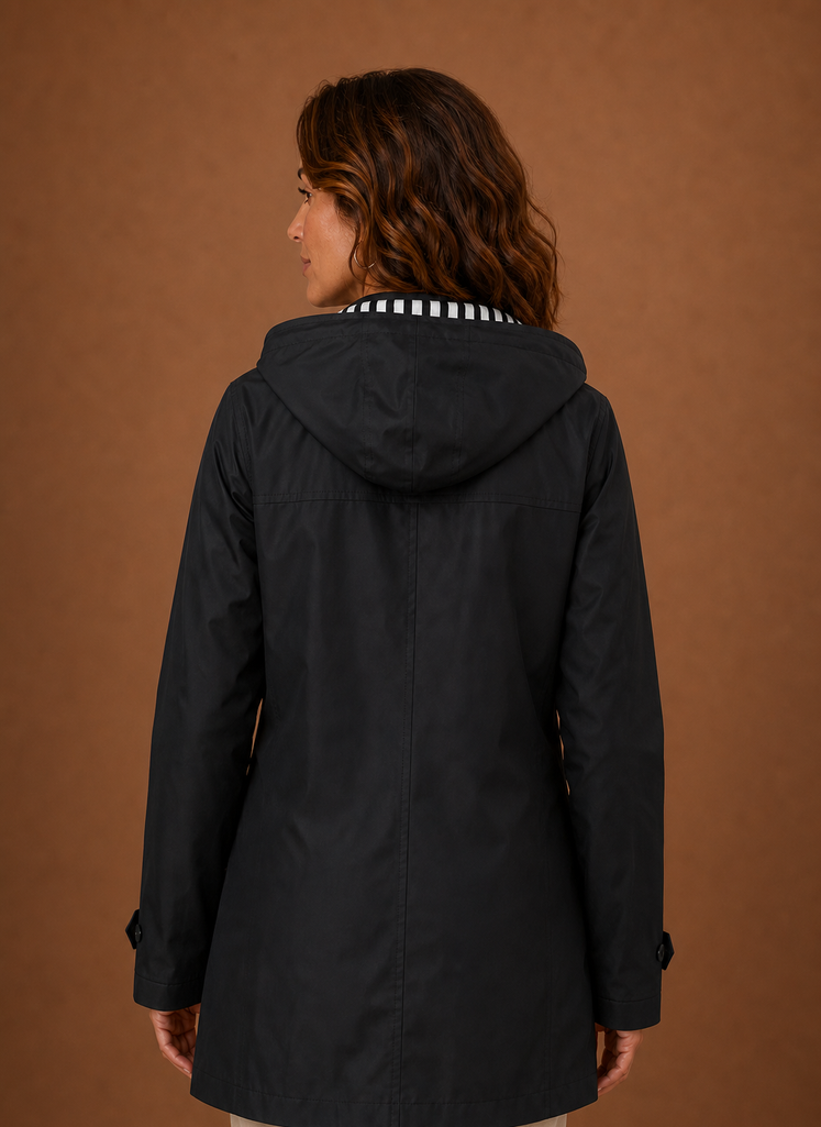 Dame Trench Coat - Hættetrøje Efterår/Vinter Frakke | Areleon
