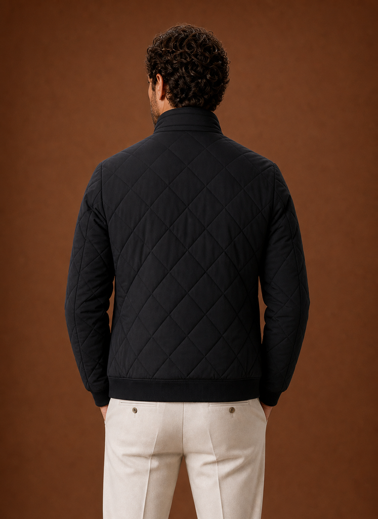 Herre Quilted Fleece Foring Vinterjakke | Areleon