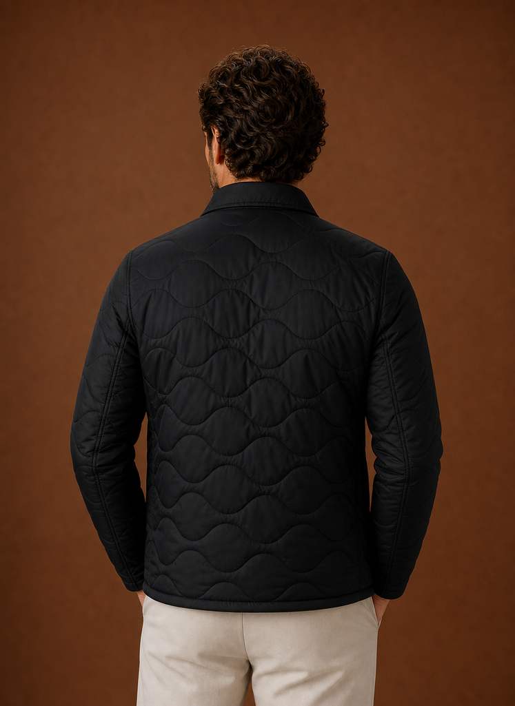 Herre Quilted Skjortejakke - Casual Overcoat | Areleon