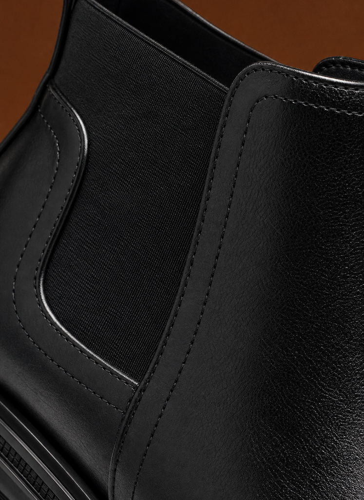 Herre Chelsea Støvle - Elastisk Sided Pull-On Ankelstøvle | Areleon