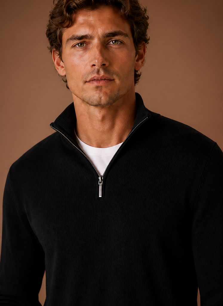 Herre Quarter Zip Sweater | Areleon