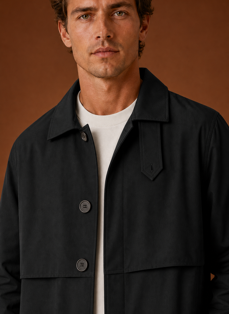 Herre Trench Coat - Mellemlang Frakke | Areleon