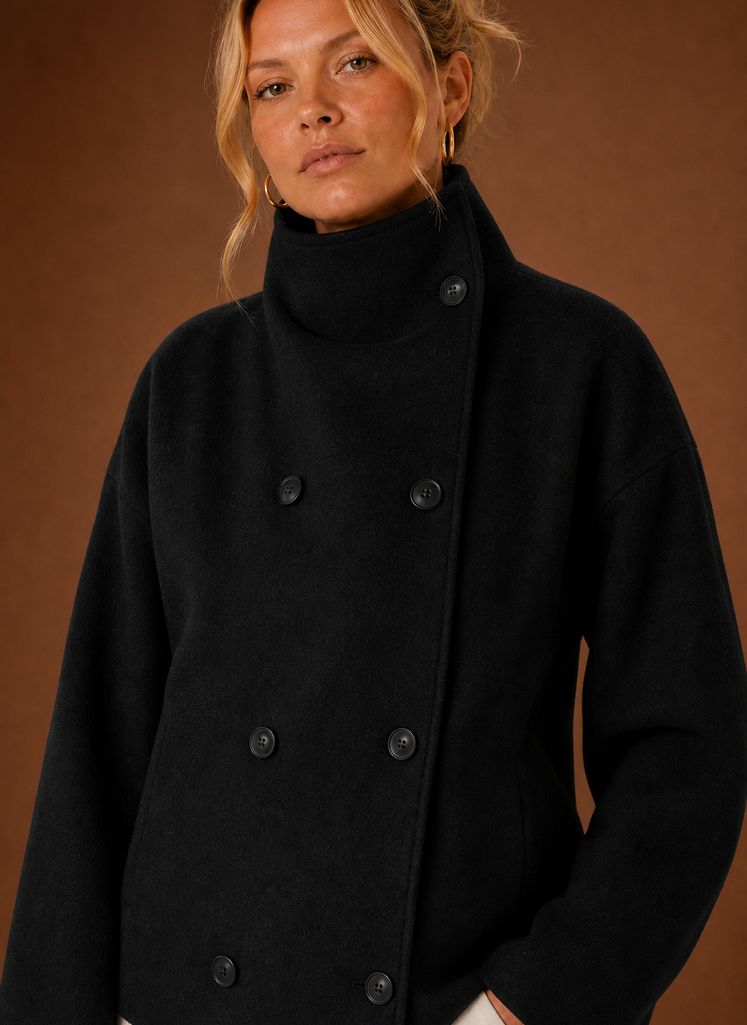 Dame Funnel Neck Jakke - Casual Jakke | Areleon