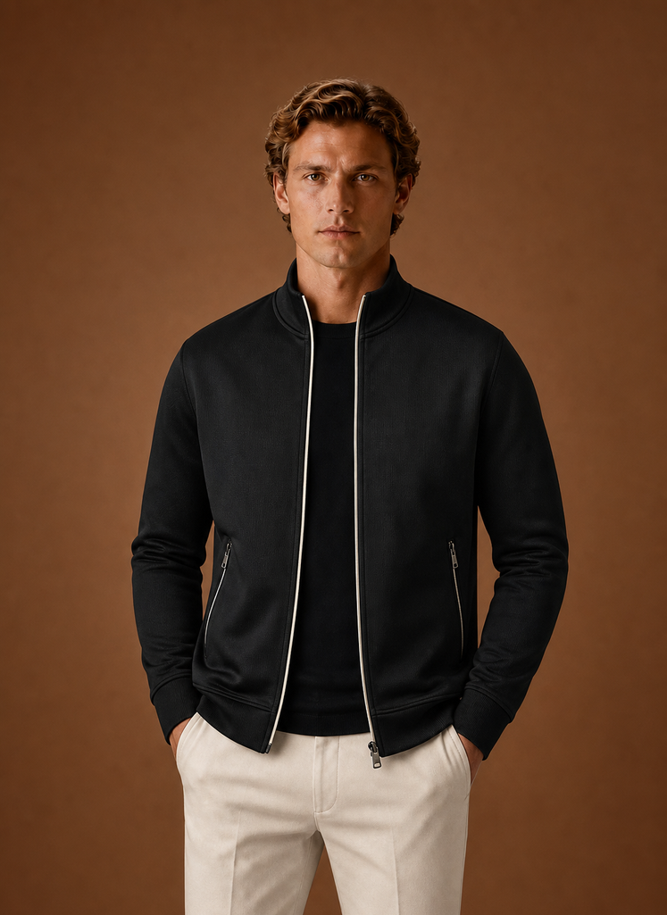 Herre Full Zip Sweater Jakke | Areleon