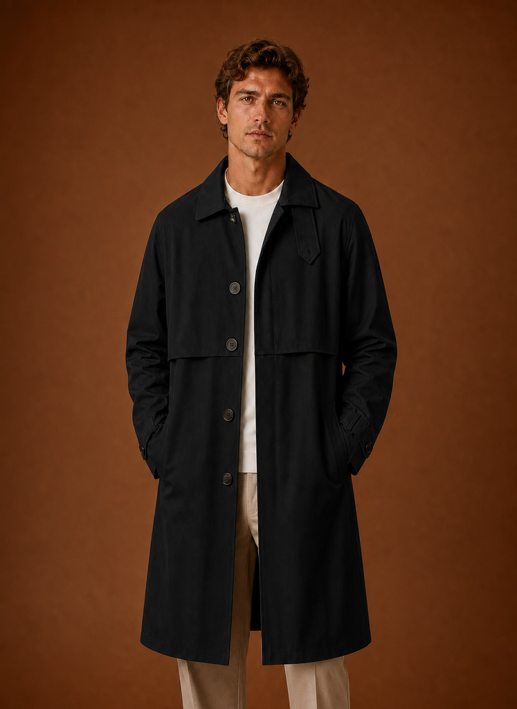 Herre Trench Coat - Mellemlang Frakke | Areleon