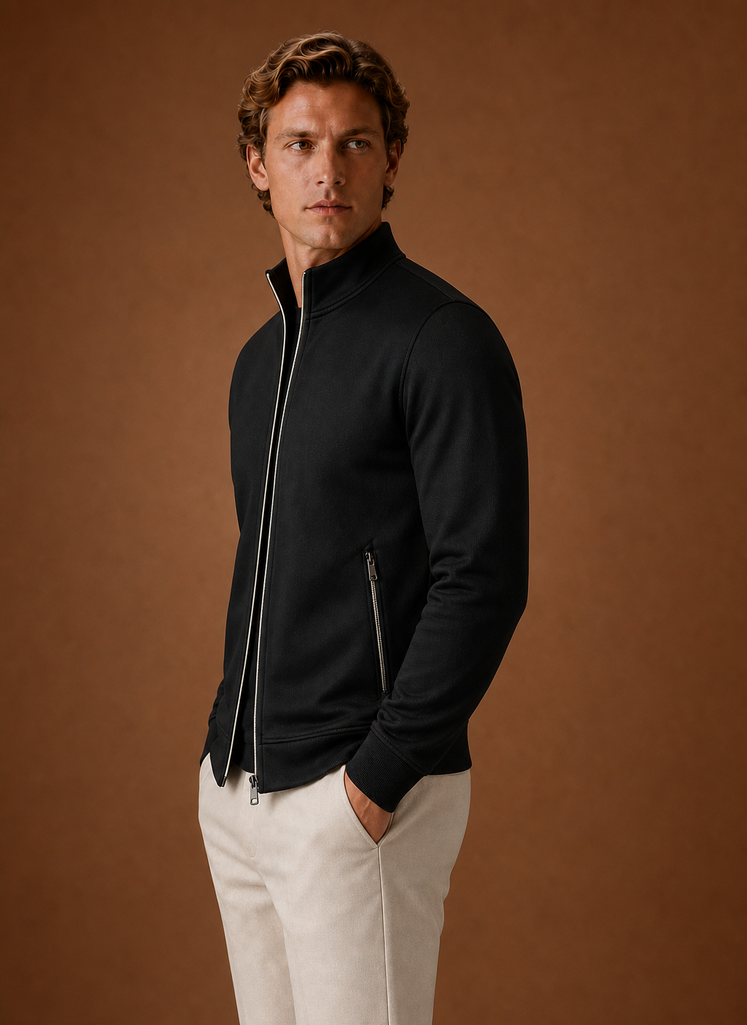 Herre Full Zip Sweater Jakke | Areleon