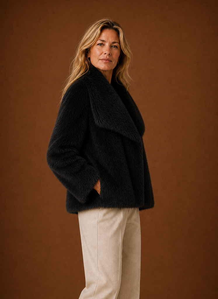 Kvinders Faux Fur Frakke - Vinterjakke | Areleon