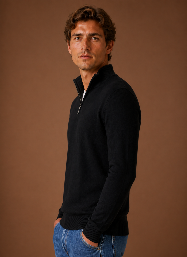 Herre Quarter Zip Sweater | Areleon