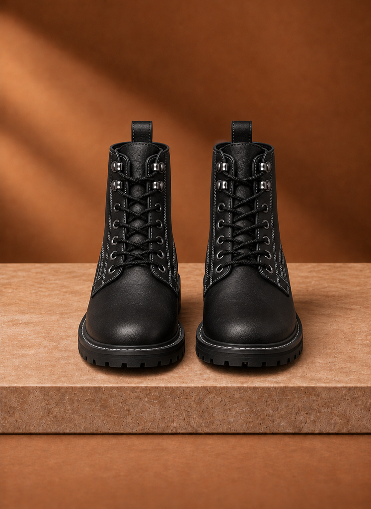 Herre Snørebånd Støvler - Vintage Ankelstøvler, Casual Dress Boot | Areleon