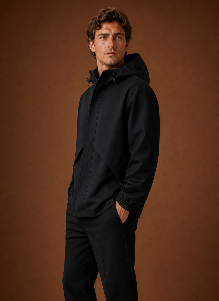 Herre Windbreaker Jakke - Hætte Outdoor Frakke | Areleon