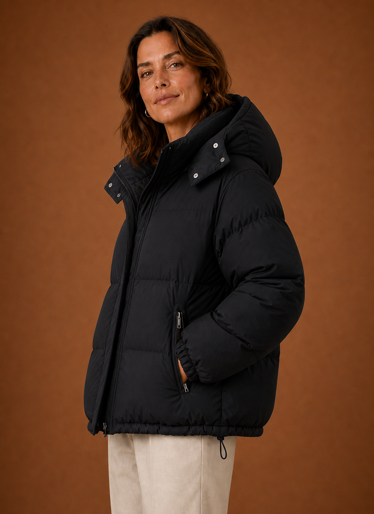 Kvinders varme pufferjakke - Oversized vinterfrakke | Areleon