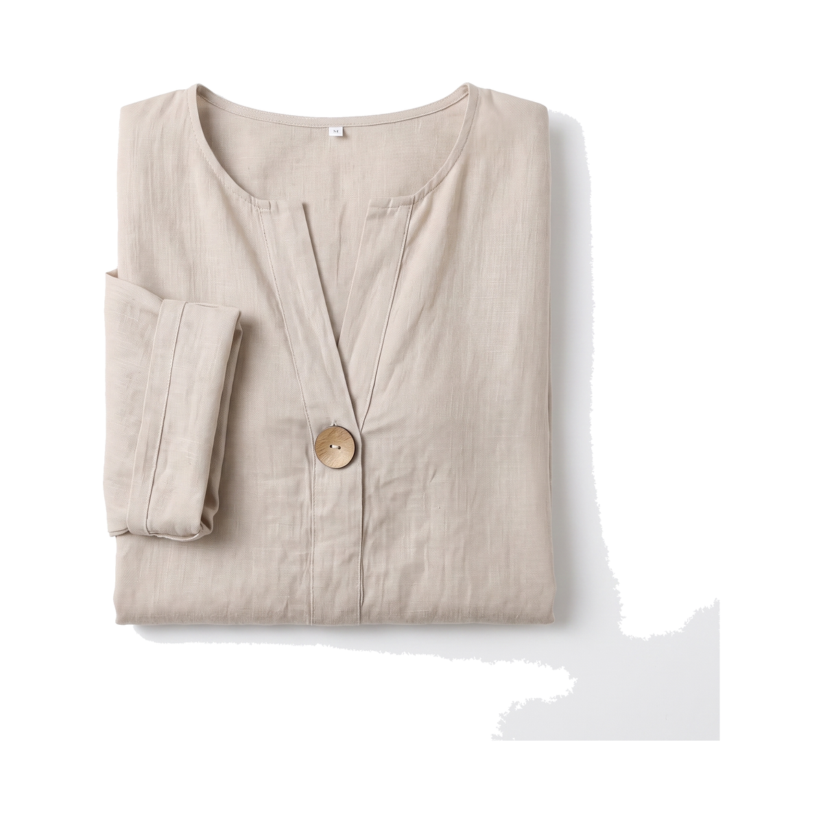 Afslappet Knap Bluse