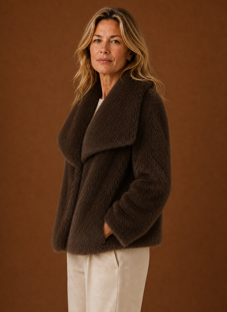 Kvinders Faux Fur Frakke - Vinterjakke | Areleon