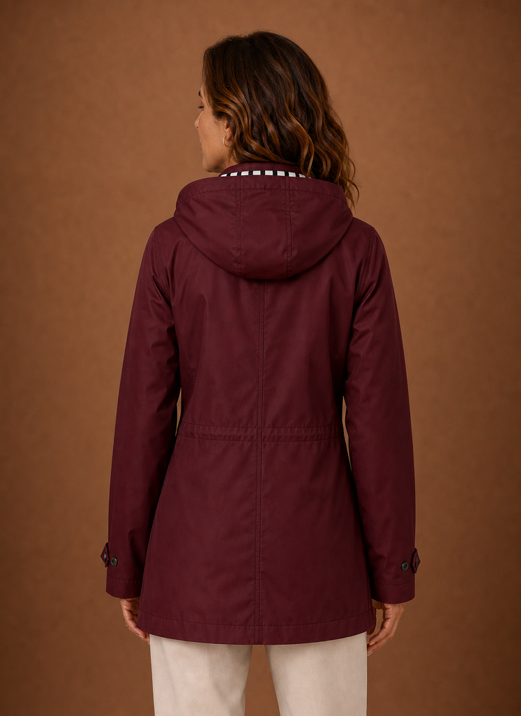 Dame Trench Coat - Hættetrøje Efterår/Vinter Frakke | Areleon