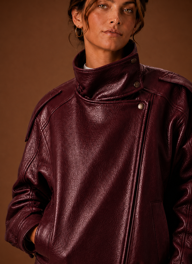 Dame Casual Jakke - Tragtkrave Jakke | Areleon