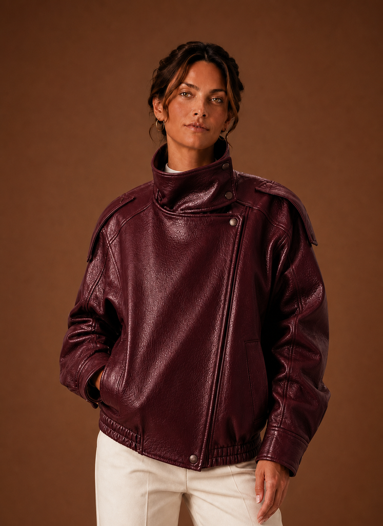 Dame Casual Jakke - Tragtkrave Jakke | Areleon