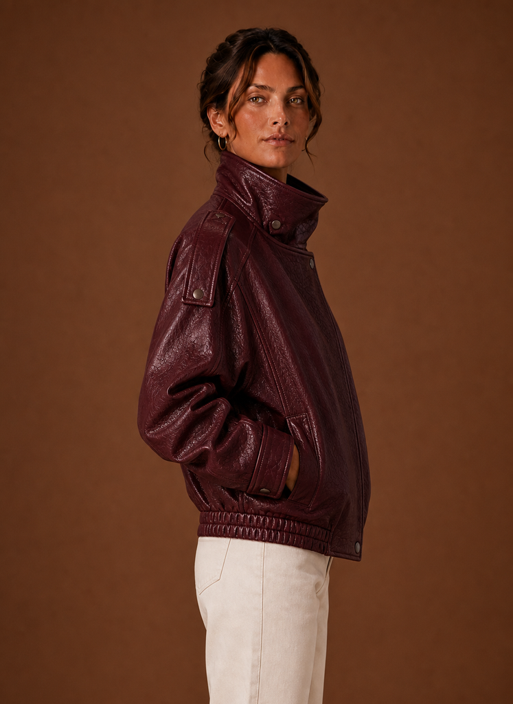 Dame Casual Jakke - Tragtkrave Jakke | Areleon