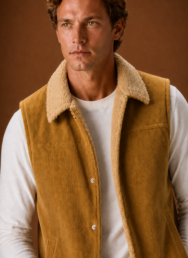 Herre Sherpa-forret Vest - Varm Vinter Gilet | Areleon