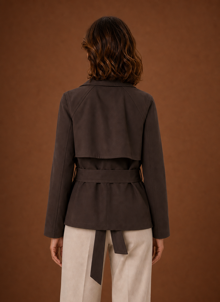 Kvinders Trench Coat - Bælte i Taljen Casual Jakke | Areleon