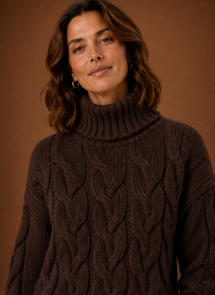Kvinders Kabelstrik Sweater - Pullover Strikvarer | Areleon