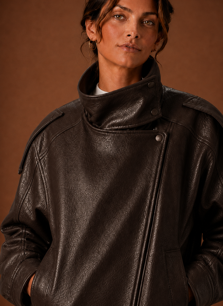 Dame Casual Jakke - Tragtkrave Jakke | Areleon