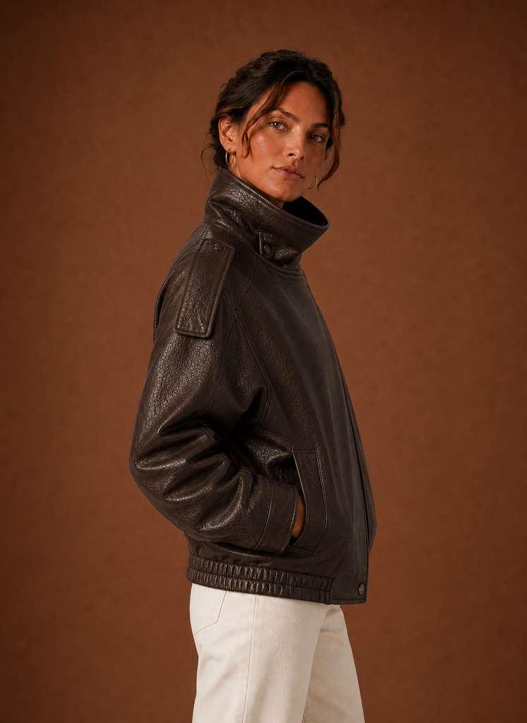 Dame Casual Jakke - Tragtkrave Jakke | Areleon