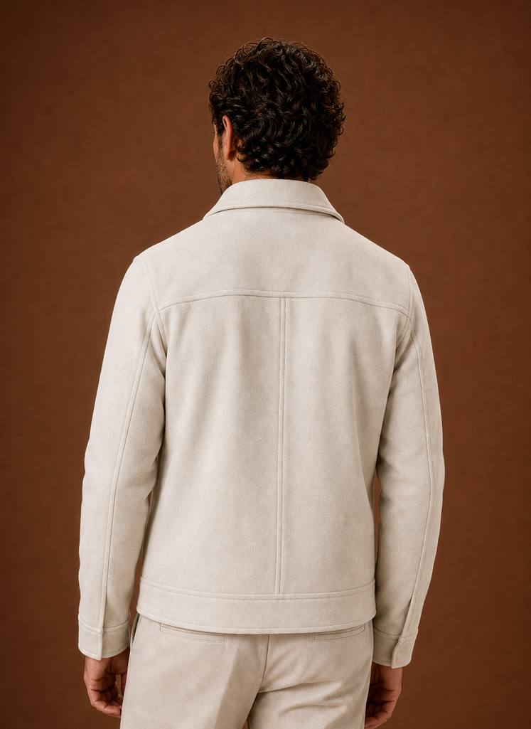 Herre Button-Front Casual Skjortejakke | Areleon