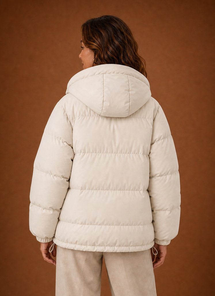 Kvinders varme pufferjakke - Oversized vinterfrakke | Areleon