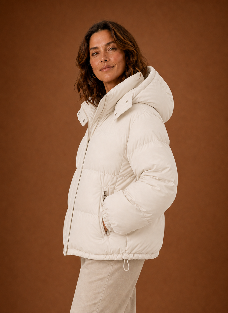 Kvinders varme pufferjakke - Oversized vinterfrakke | Areleon