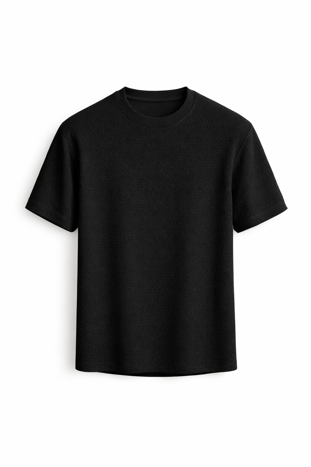 Mænds Tekstureret Kortærmet T-Shirt Løs Pasform Sommer T-Shirt