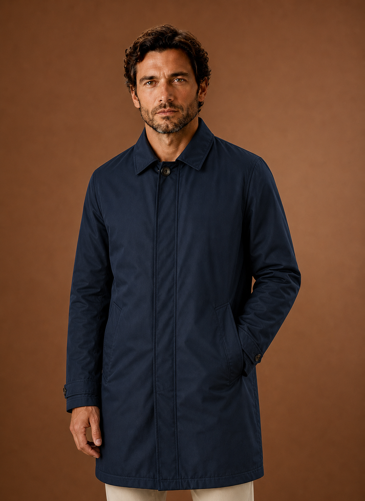 Herre Klassisk Trench Coat Letvægts Vandafvisende Jakke | Areleon